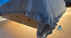 Handcrafted Floating Bed with Concealed Frame 8