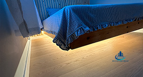 Handcrafted Floating Bed with Concealed Frame 11