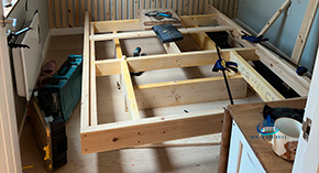 Handcrafted Floating Bed with Concealed Frame 2