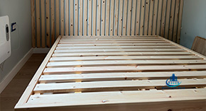 Handcrafted Floating Bed with Concealed Frame 3