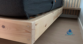 Handcrafted Floating Bed with Concealed Frame 6